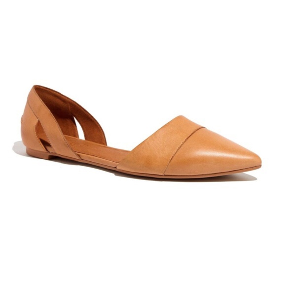 Madewell D’orsay Flat - Tan Leather